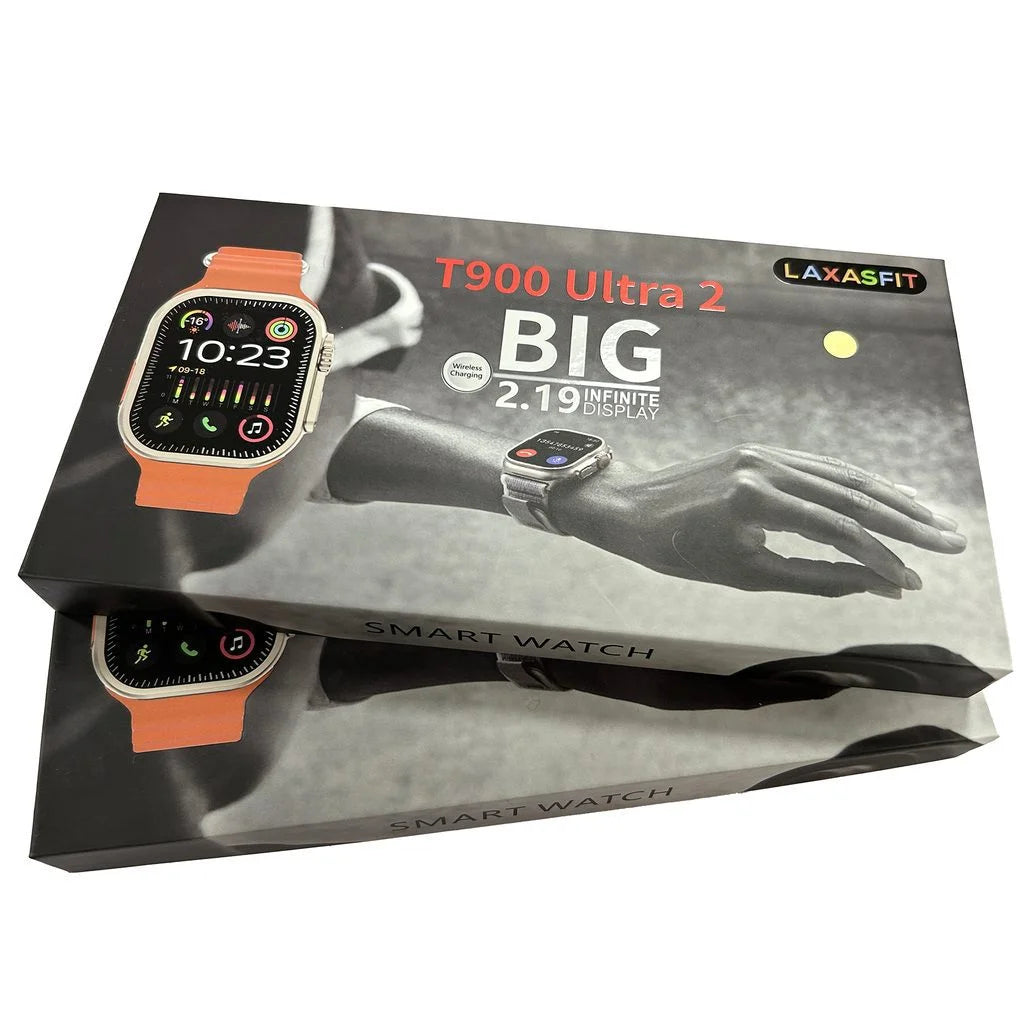 T900 Ultra 2 Series 9 Smart Watch – 2.19" Display with LaxasFit App (Black)