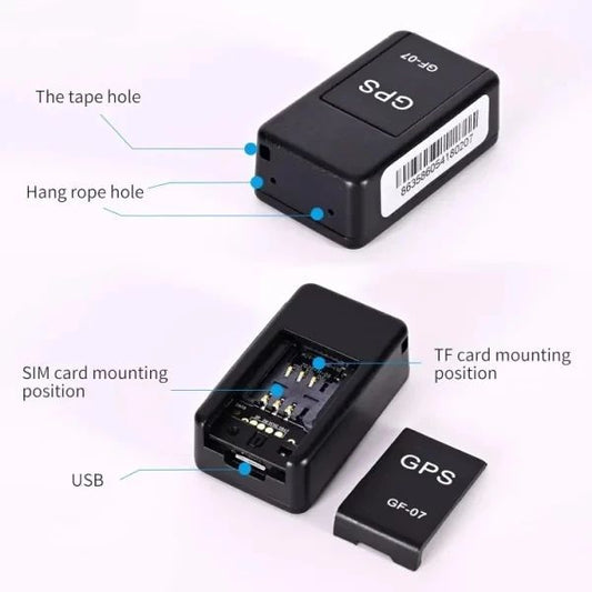 GPS Mini Tracker GF-07 – Long Battery Backup Locator for Car, Bike, Pets & Kids Safety
