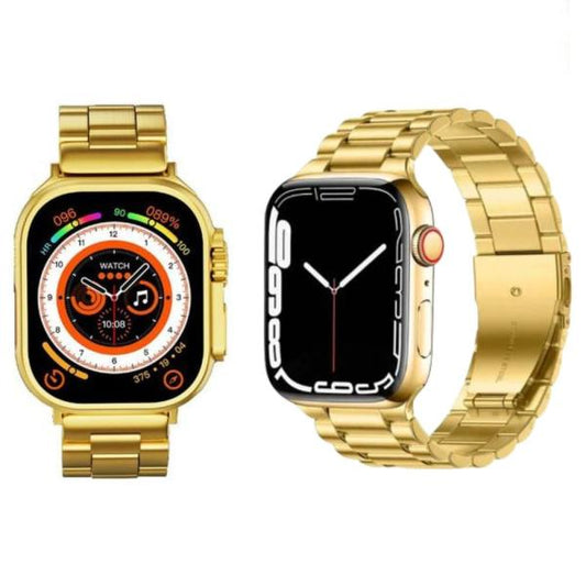 G9 Ultra Pro Series 9 Smart Watch – Gold Edition with QdFit Pro App
