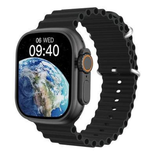 S9 Ultra 49mm Series 9 Smart Watch – 2.2" HD Screen, Bluetooth Calling with FitPro App (Black, 3 Straps + Metal Milanese)
