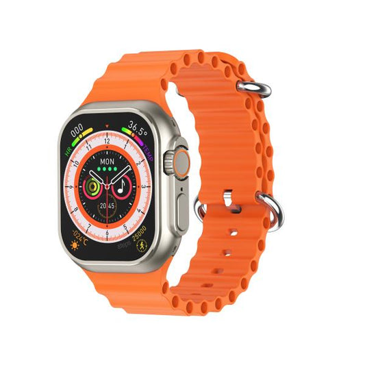 V200 Ultra 2.2" Large Screen Smart Watch – IP68 Waterproof Sports Watch with WearFit Pro App (Orange)