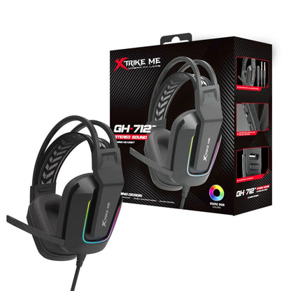 Xtrike Me GH712 RGB Gaming Headset – Noise Reduction Microphone (Black)