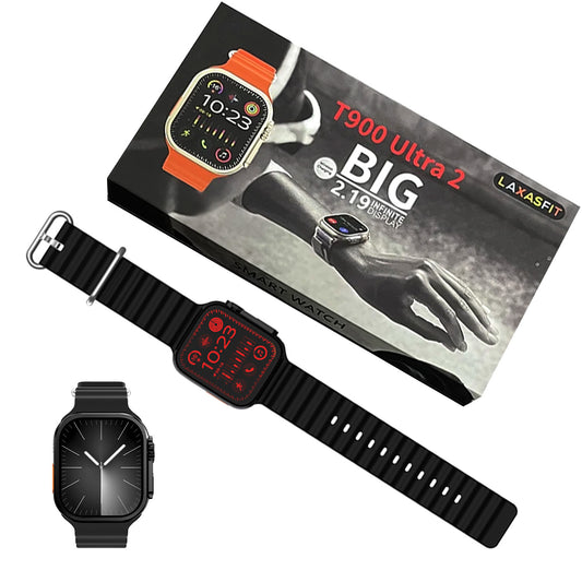 T900 Ultra 2 Series 9 Smart Watch – 2.19" Display with LaxasFit App (Black)