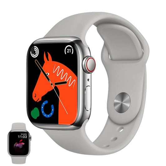Watch 9 Max Series 9 Smart Watch – 2.19" IPS Display with LaxasFit App (Silver, 22mm Strap)